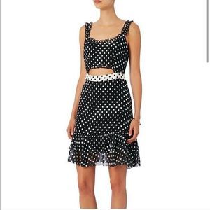 Intermix Annie Silk Polka Dot Cutout Dress - image 1